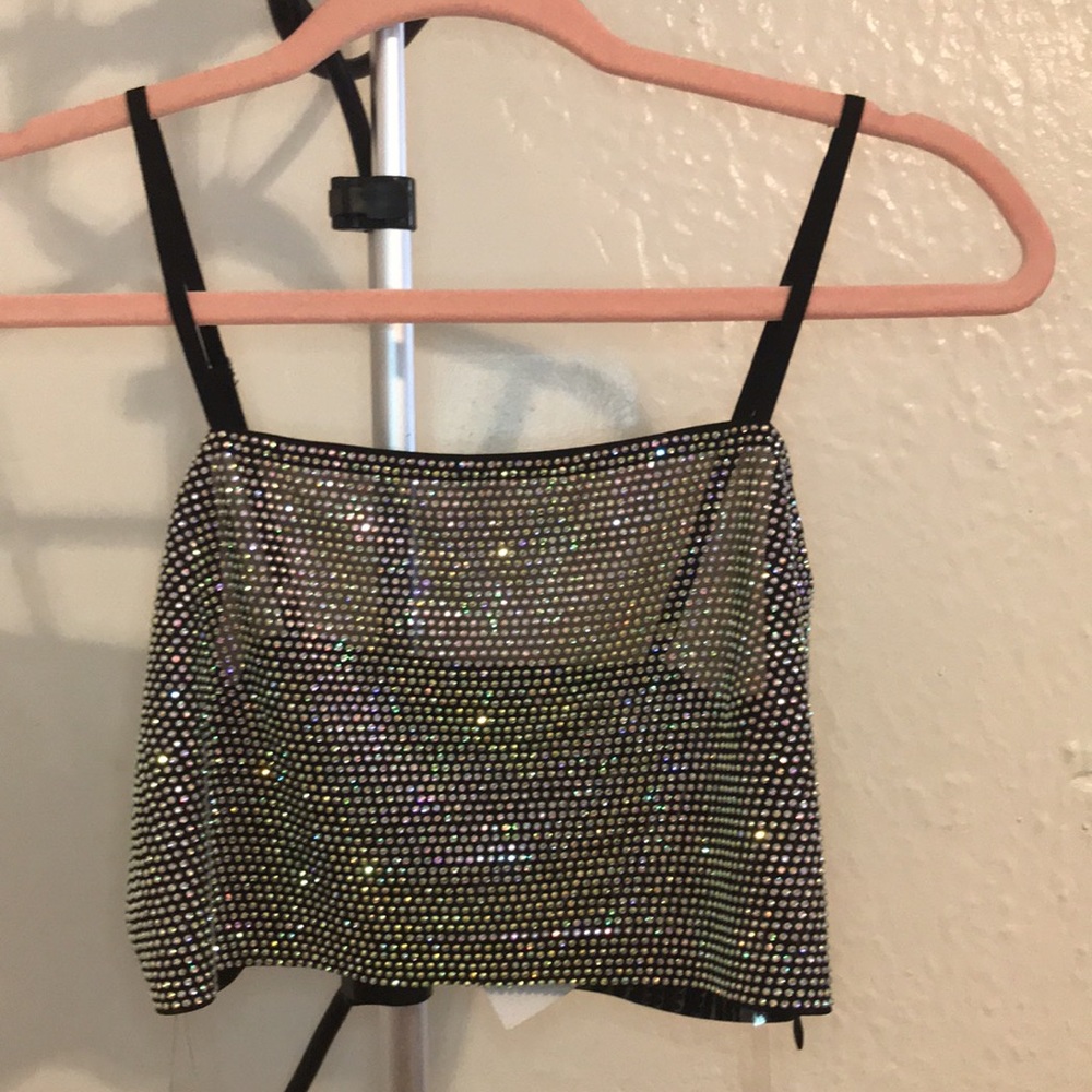 NEW Akira size M embellished mini tank top